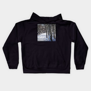 Trail through the trees. Kids Hoodie